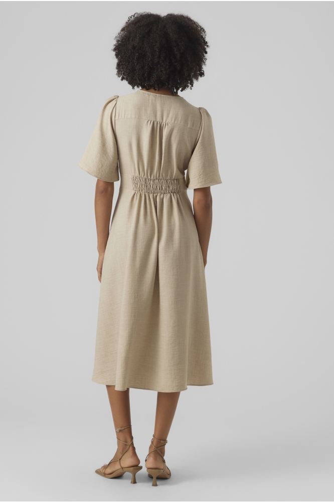 VMMELANEY 2/4 BLK DRESS WVN NOOS 10304133 Overcast melange